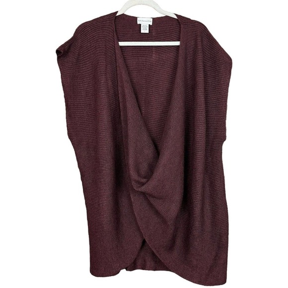 Soft Surroundings Womens Sleeveless Crossover Front Sweater Ramie Mohair Large L - Picture 5 of 5